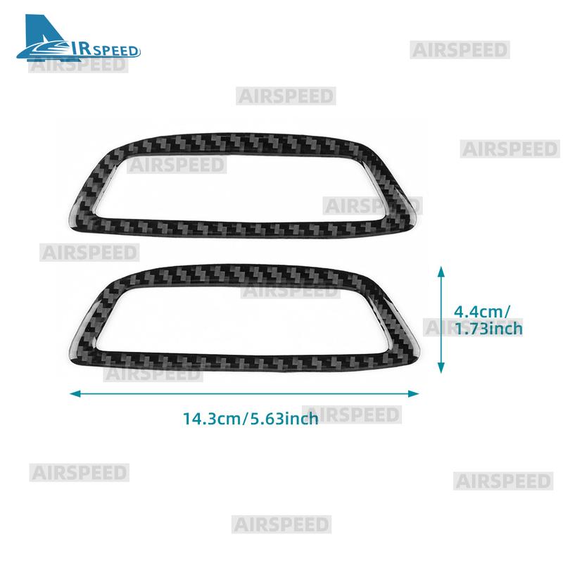 For Mercedes Benz SLK R172 2011-2015 2016 SLC 2016-2020 Car Seat Headrest Panel Interior Real Soft Carbon Fiber Trim Sticker.