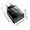 4 USB Зарядное устройство для телефона Быстрая зарядка US/EU Ультрабыстрая зарядка USB-адаптер Заряжайте четыре устройства одновременно Для смартфонов и планшетов