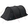 VASTLAND Tunnel Tent S Size 3 Person Family Tent Side Door Connecting Zipper Black