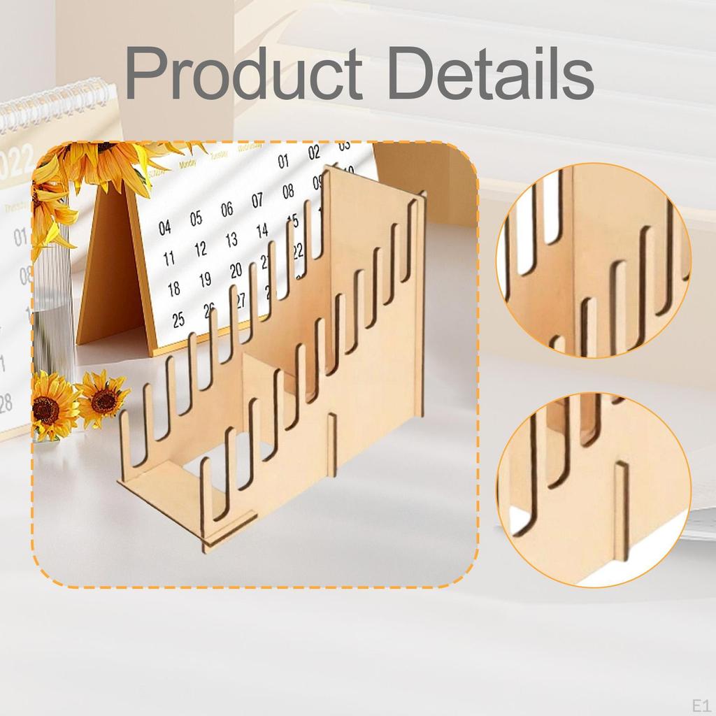 Greeting Card Display Stand Holder Storage Organizer Wooden Versatile Shelf for