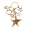 Пляжный брелок-подвеска Имитация ракушки Морская раковина Дизайн морской звезды Подвеска для сумки Брелок Шарм для сумки Аксессуар для кошелька