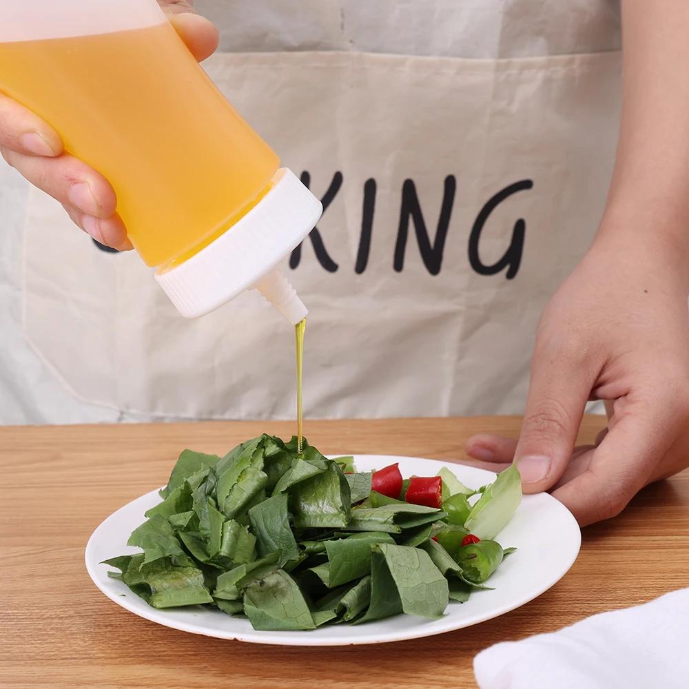 Бутылки с дозатором для приправ Кетчуп Салатная заправка Приправа Банка для хранения Соус Приправа Бутылка для оливкового масла Кухонные органайзеры