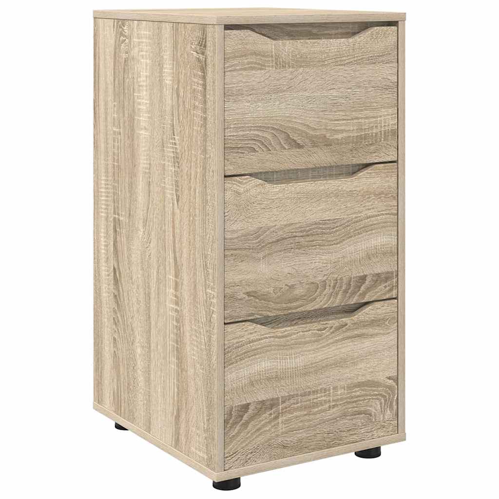 Storage Cabinet Sonoma Oak Finish 40 x 48 x 81 cm Engineered Wood