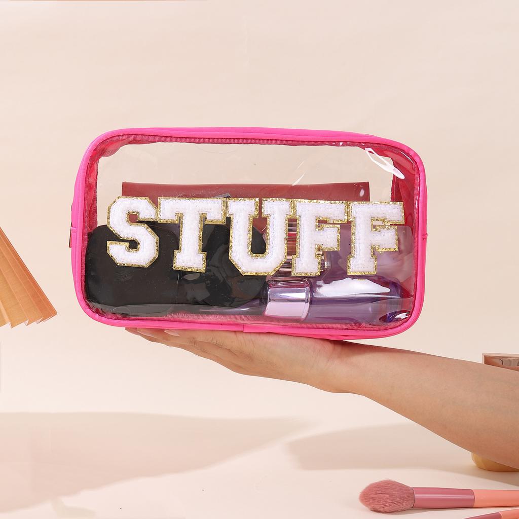 Водонепроницаемая косметичка из ПВХ с вышивкой букв «Любовь», большая вместительная дорожная сумка для хранения туалетных принадлежностей, косметичка, косметичка