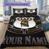 Custom Name Everton FC Pattern Bedding uilt Set uilt Cover Pillowcase Home Decoration Birthday Gift (1*duvet cover+2*pillowcase without core)