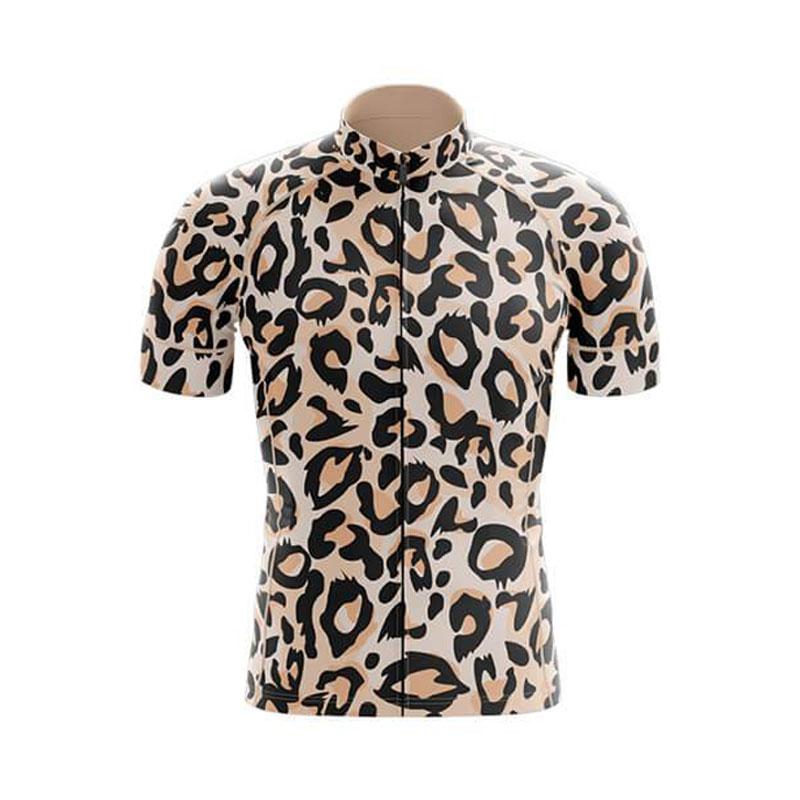 Leopard Print Bike Uniform 2026 Man's Short Sleeves Cycling Clothing Summer MTB Bike Riding Cycling Jersey Set Ropa Maillot