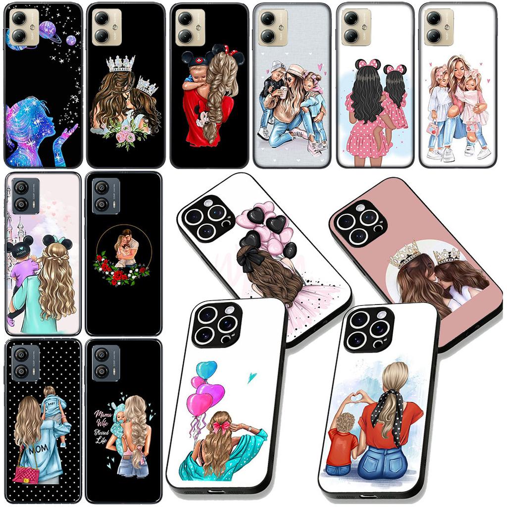 Woman Baby Girl Mom Family Boy Casing Cover for Samsung Galaxy S22 S21 S20 FE Ultra Plus A35 A36 A37 A33 A34 A04 A71 Phone Case