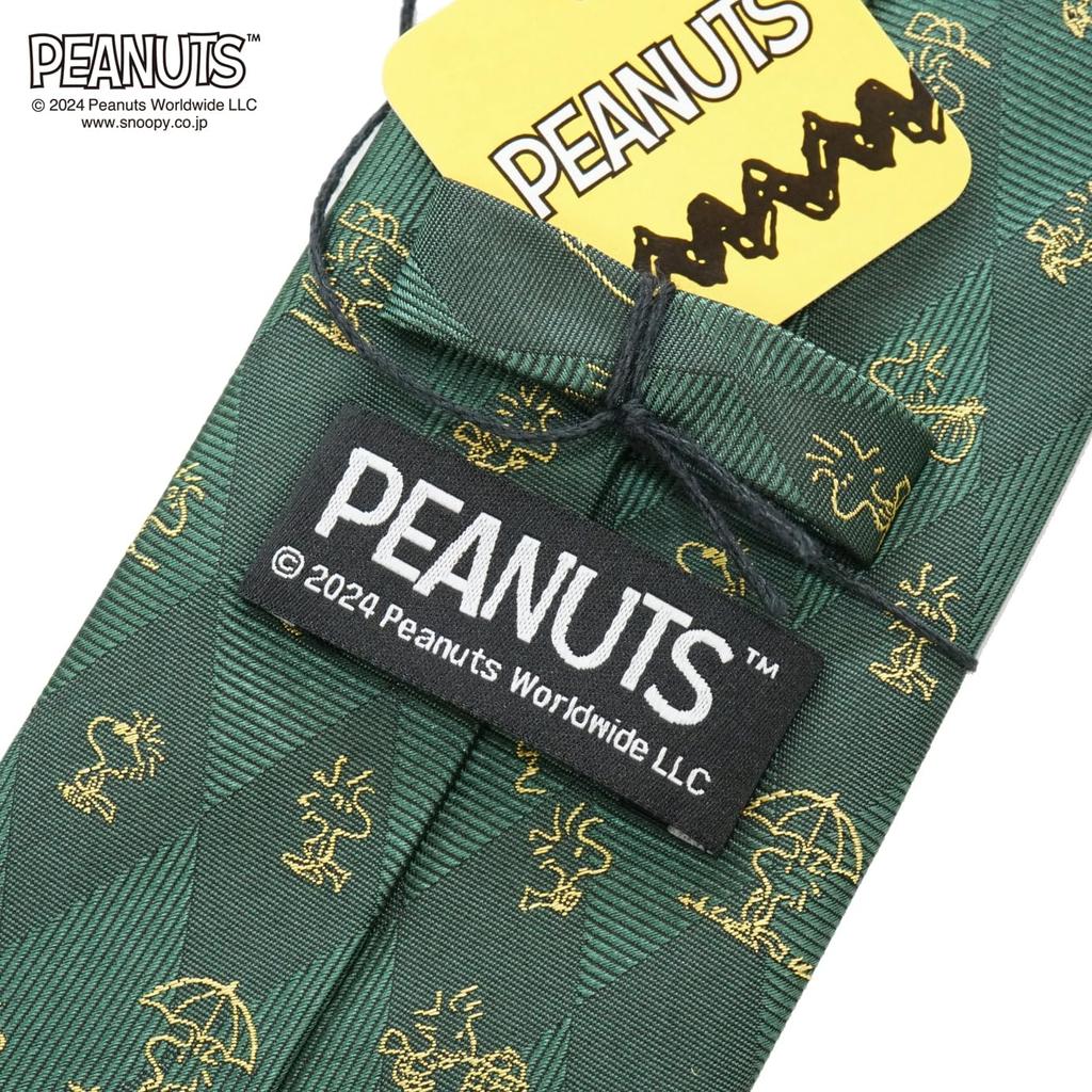 Галстук PEANUTS Галстук Peanuts Woodstock 921010 Зеленый галстук Snoopy Woodstock Персонаж Присутствует [Peanuts]