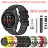 20 22 26 мм Силиконовый ремешок для часов для Garmin Fenix 8 7X 7 7S 6X 6PRO 5X 5 5S Garmin Forerunner 945 935 QuickFit Ремешок для умных часов