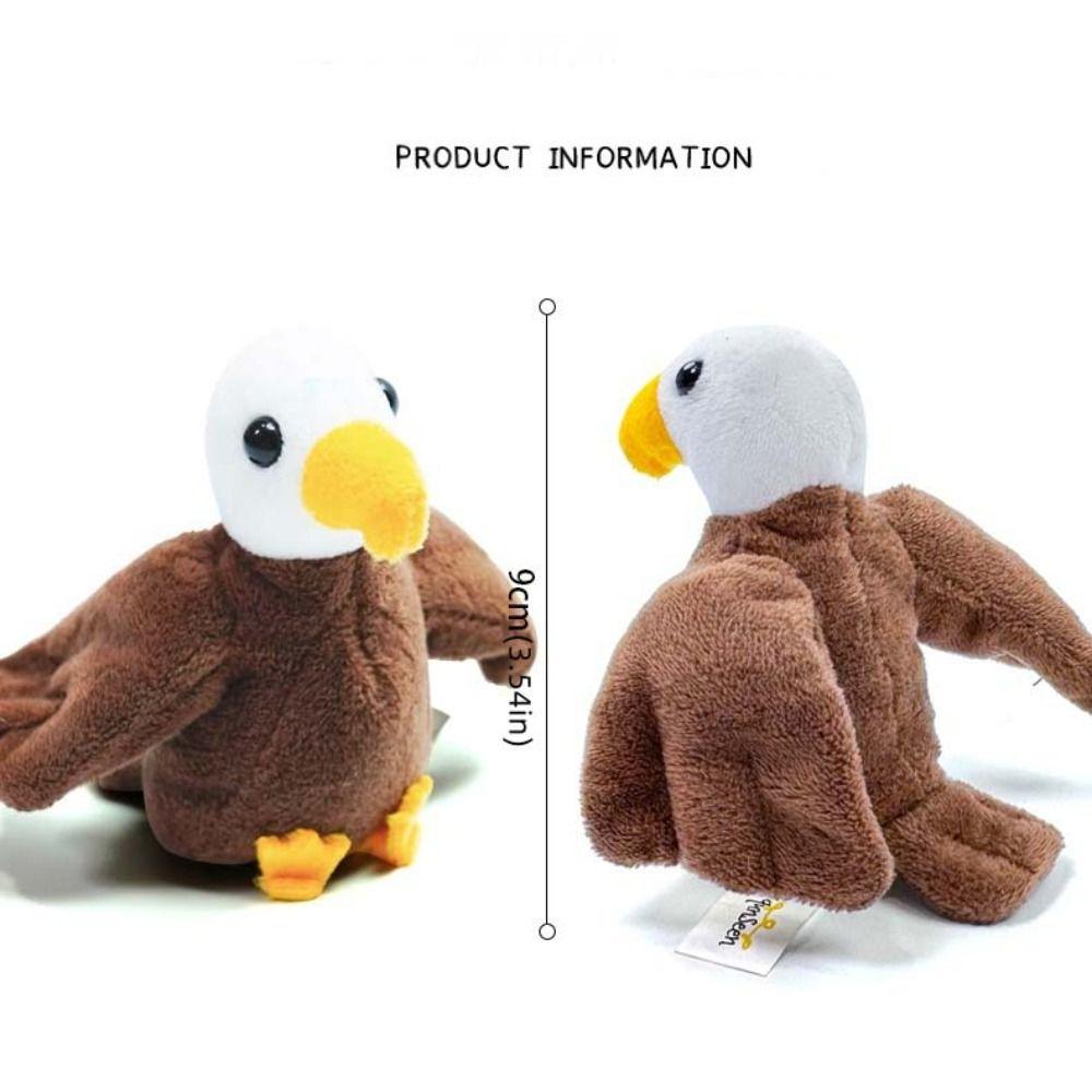 Plush Doll Bird Finger Puppet Stuffed Animal Animal Hand Puppet Parrot Finger Doll Interactive Toy