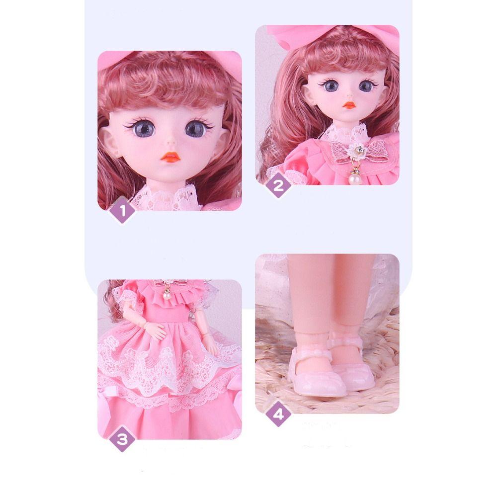 Красивая кукла BJD с подвижными суставами Kawaii Dress Up Doll's Clothes 30 см Dress Up Doll Girl