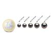 Earrings - PERLINEA - Genuine Tahitian Pearls 8-9 Mm - 9 Carat White Gold - Certificate of Authenticity