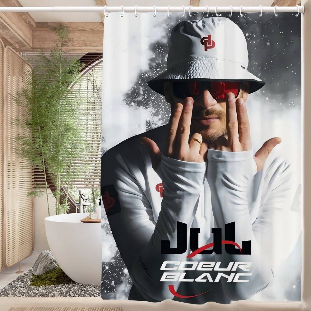 Шторка для душа Juls из водонепроницаемой ткани, декоративная шторка для ванной комнаты, домашняя шторка в гавайском стиле