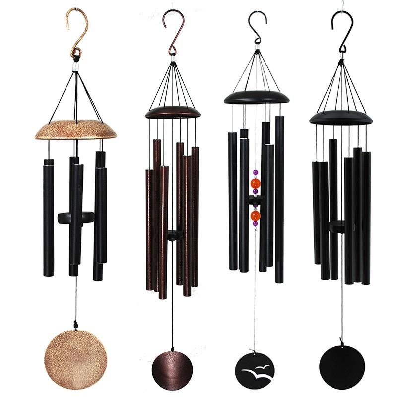 37 Inch Metal Dome Wind Chime Aluminum Tubes Musical Garden Decor Modern Home Hanging Ornament
