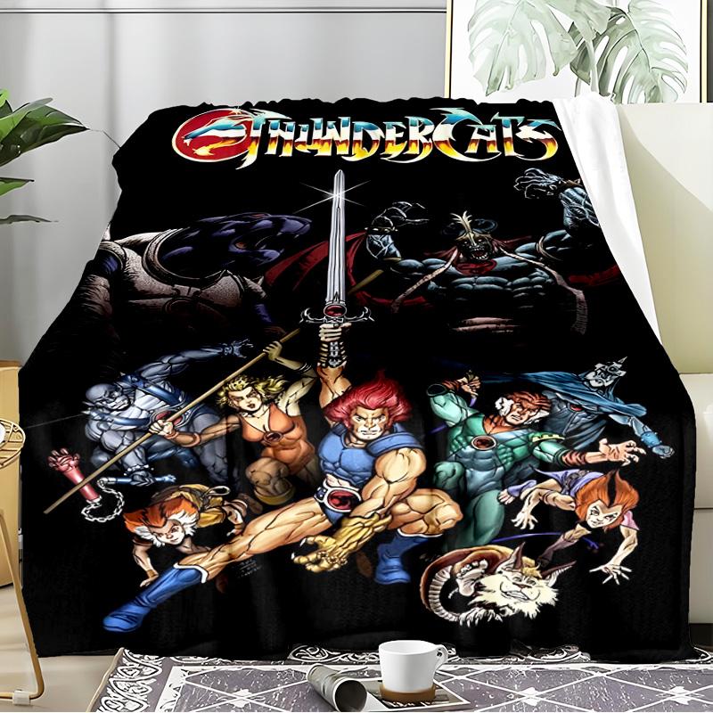 Thundercats Adventure Quest Blanket Flannel Throw for Sofa, Indoor, Camping, Living Room, Office, Chair, And Bed Soft Birthday Gift