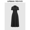 UR 2025 Весеннее женское платье А-силуэта с воротником