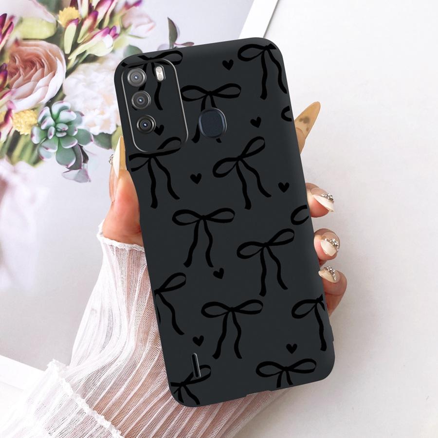 Case for Itel Vision 1 Pro Matte Soft Silicone Black butterfly Shockproof Phone Bags For ItelS16 S 16 Vision1pro Back Covers