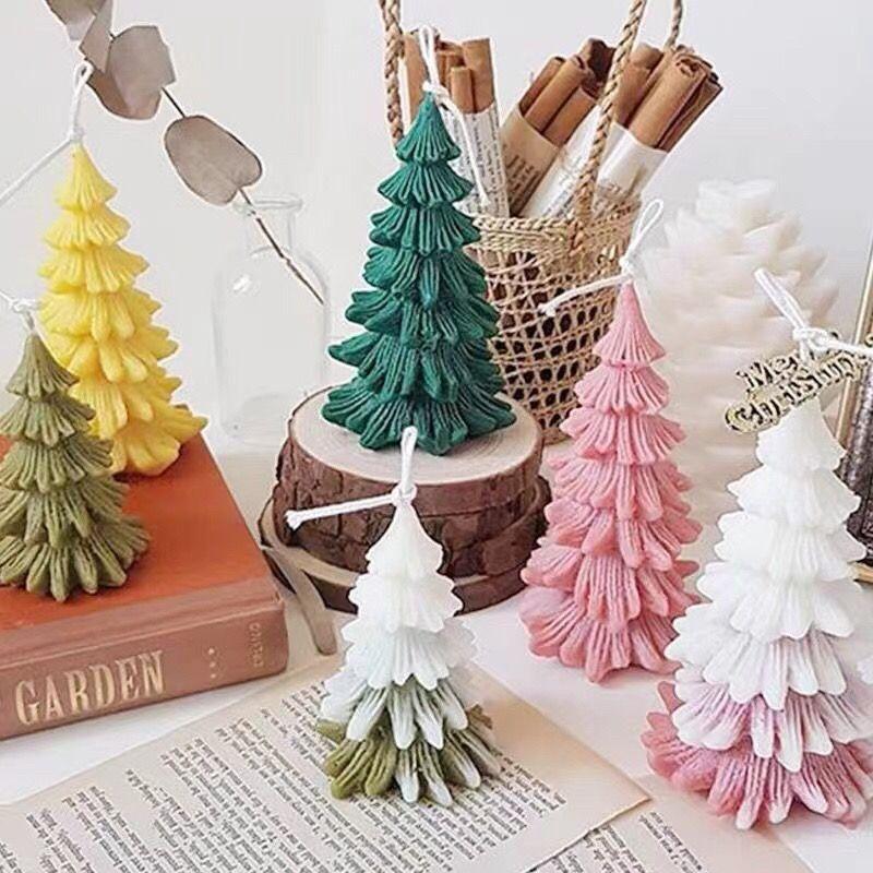 3D Simulation Christmas Tree Pine Cone Silicone Mold Mousse Cake Mold Baking Utensils Aromatherapy Handmade Candles Making Tools