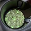 Нескользящие резиновые подставки под стаканы для автомобиля с дизайном из сверкающих страз. Универсальные для защиты от царапин и пятен от воды