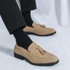 Мужские туфли-лоферы Senior Comfort для офиса 2025, на толстой подошве, с кисточками, из кожи, слипоны, деловые, формальные, кожаные туфли, новая социальная обувь