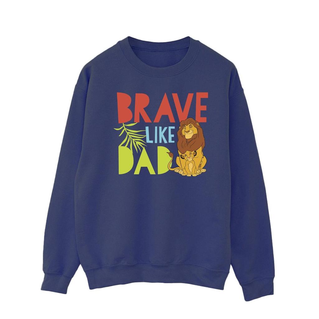 Disney Mens The Lion King Brave Like Dad Sweatshirt