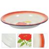 Enamel Fruit Bowl Food Plate Salad Serving Utensils Decor Tableware Dinnerware Decorate Tray Dish