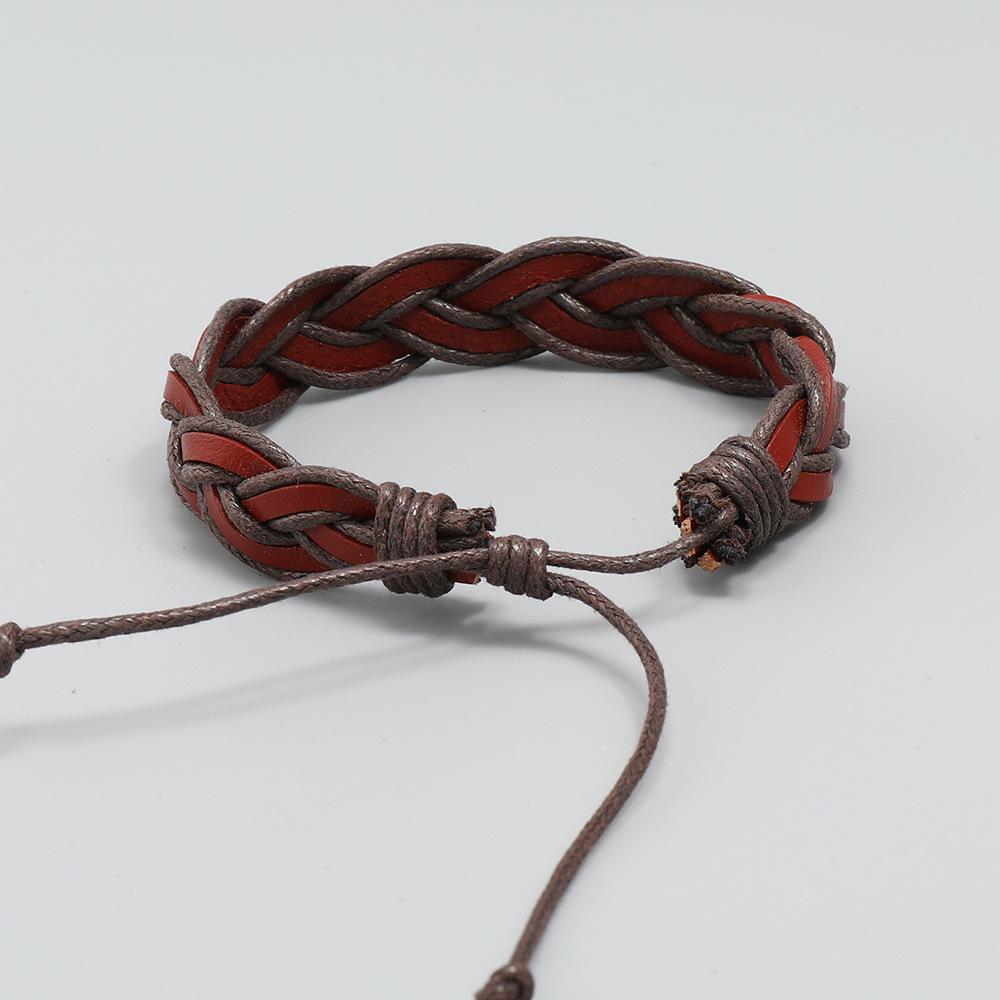Новый простой браслет ручной работы Браслет из воловьей кожи с крестом Креативный персонализированный браслет в стиле ретро