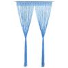 VidaXL Macramé Curtain Blue 140x240 Cm Cotton