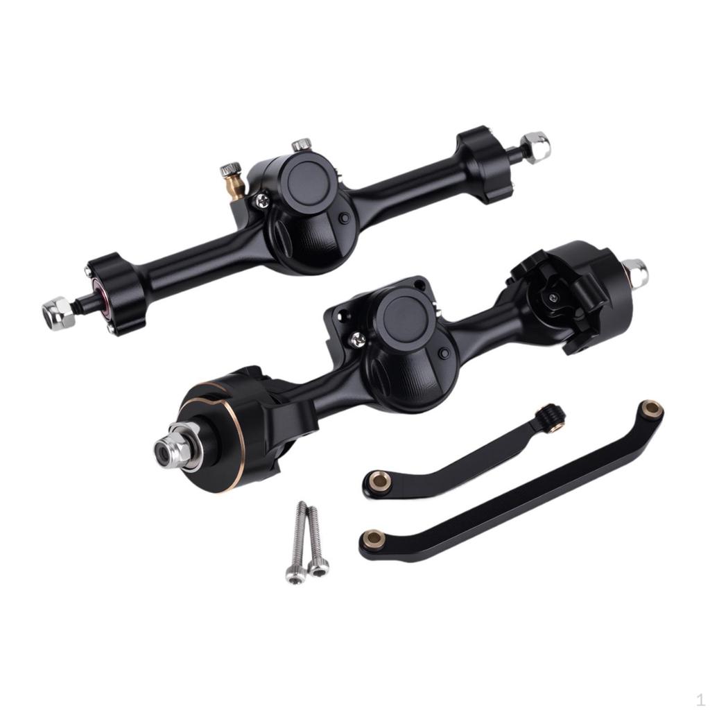 Aluminum Alloy Front And Rear Axle Set, Easy to Install Replacement with Ball Joint for 1/30 SCX30