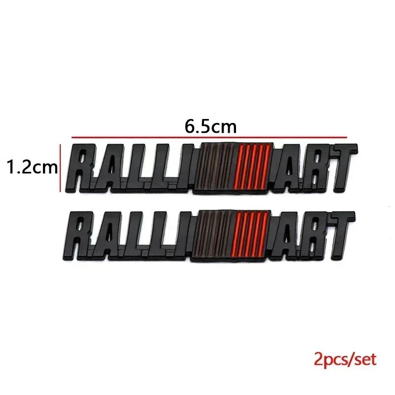 Для Mitsubishi RALLIART ASX Triton Outlander Lancer Mirage Xpander Triton Металлический 3D Значок на переднюю решетку автомобиля Наклейка на задний багажник UG2