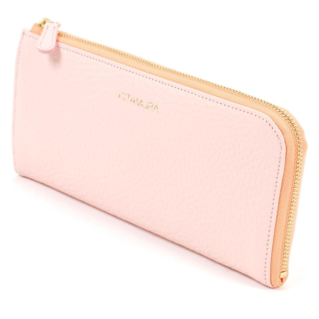 Цветовая комбинация длинный кошелек PH0790 73421 [Kitamura] Лососевый/Оранжевый [Розовый]