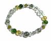 Natural Stone Bracelet Money Luck Love Luck Healing Peridot Golden Aura Green Aura Natural Crystal Peridot Color Crystal Inner Approximately Natural