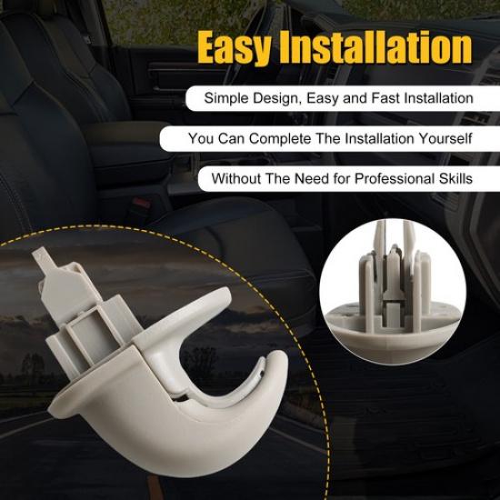 2X Coat Hook Hanger Fit For 2003 2004 2005 Dodge Ram 1500 2500 3500 5HT25TL2AD