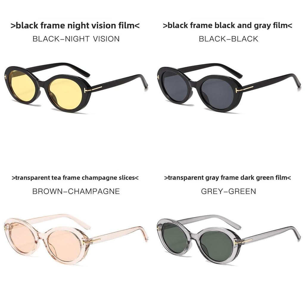 Fashion Oval Sunglasses With Protection For Summer Outdoor Activities