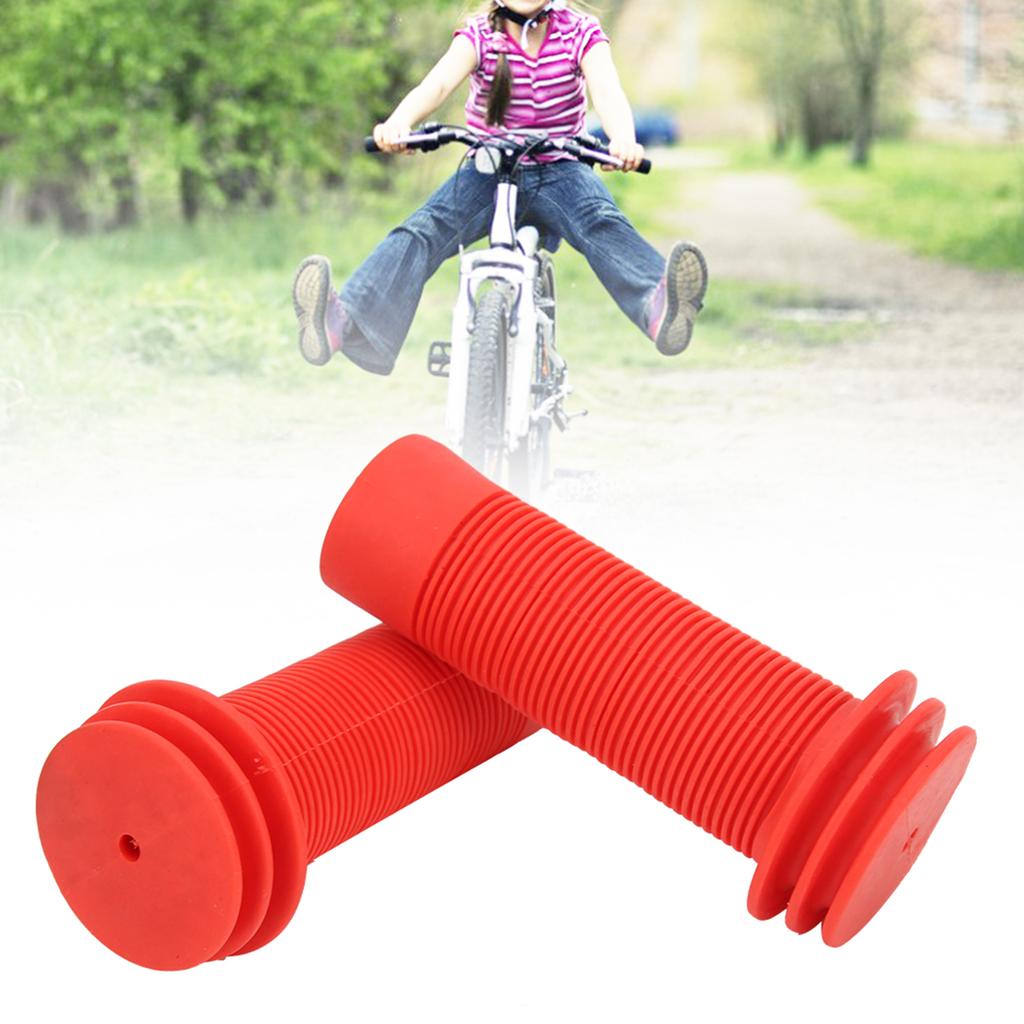 1Pair Ultralight Rubber Children Bicycle Anti-Slip Handlebar Handle Grip Cover Accessory for Kid