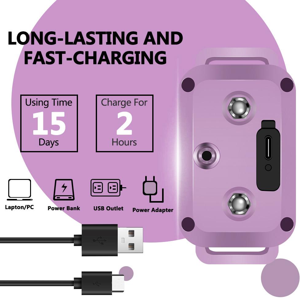 Устройство для дрессировки собак, ошейник из коры для собак, цветной экран, интеллектуальный дрессировщик собак, водонепроницаемый IP67