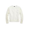Polo FW23 Solid Color Crew Neck Straight Casual Knit Sweater Women Sweater White WMPOKNINFB20170