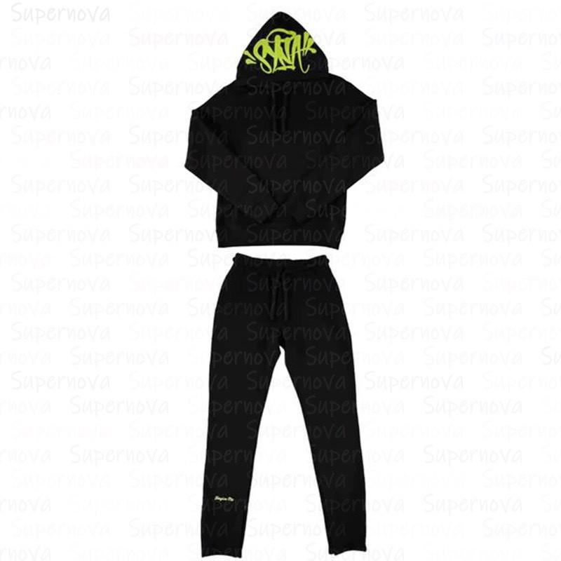 Mens Streetwear Hoodie Set With Digital Print Loose Fit Casual Tracksuit Youth Fashion
