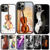 Музыкальный Виолончель Скрипка Ракушка Чехол Для iPhone 17 Air 15 16 14 13 12 Pro Max 11 Pro Max Plus Чехол для Телефона