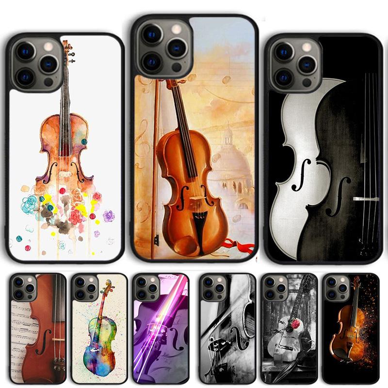 Музыкальный Виолончель Скрипка Ракушка Чехол Для iPhone 17 Air 15 16 14 13 12 Pro Max 11 Pro Max Plus Чехол для Телефона