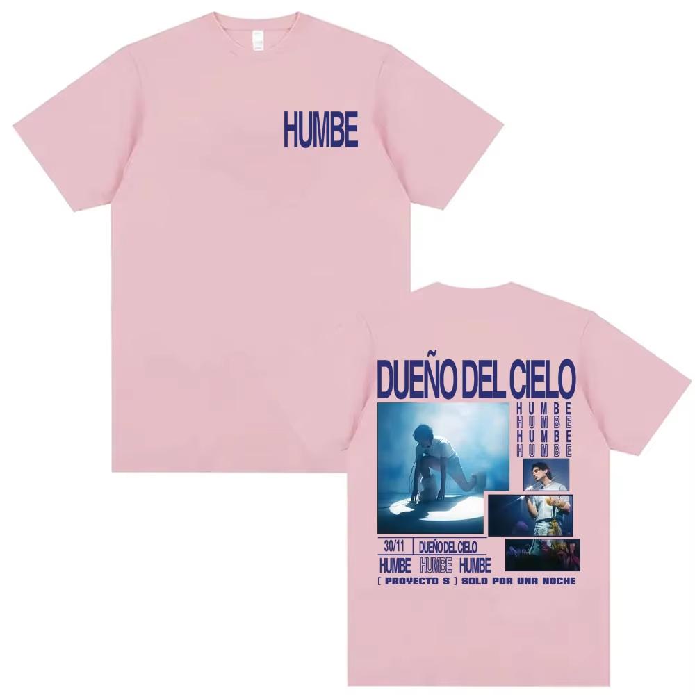 Humbe Dueno Del Cielo 2026 World Tour Tshirts Men Women 100 Cotton Cozy Short Sleeve T Shirt Fashion Hip Hop Pop music Tshirt