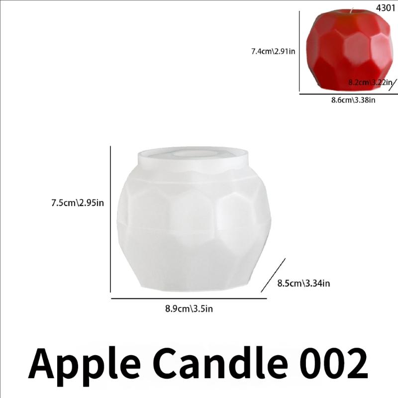 Snake Fruit Pear Shape Silicone Candle Mold Food Grade Silicone Heat Resistant For Making Candle Soap Chocolate Baking