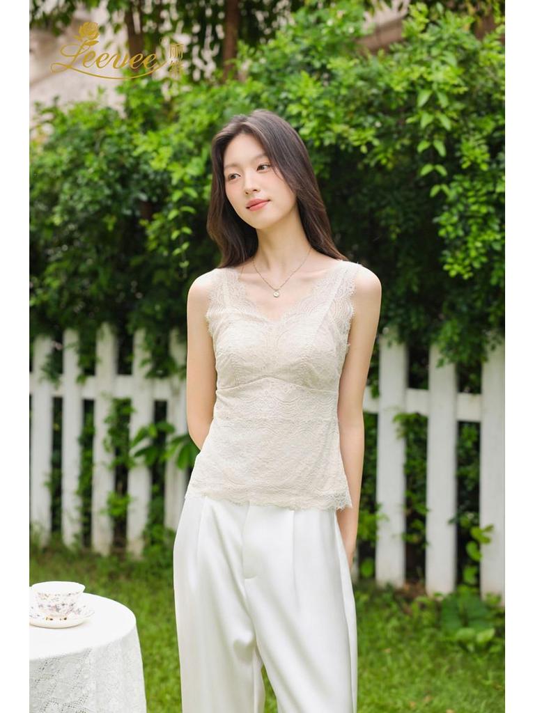 Кружевной бюстгальтер-майка Livi без косточек, питающий кожу, со съемными вкладышами - Универсальная майка 25031