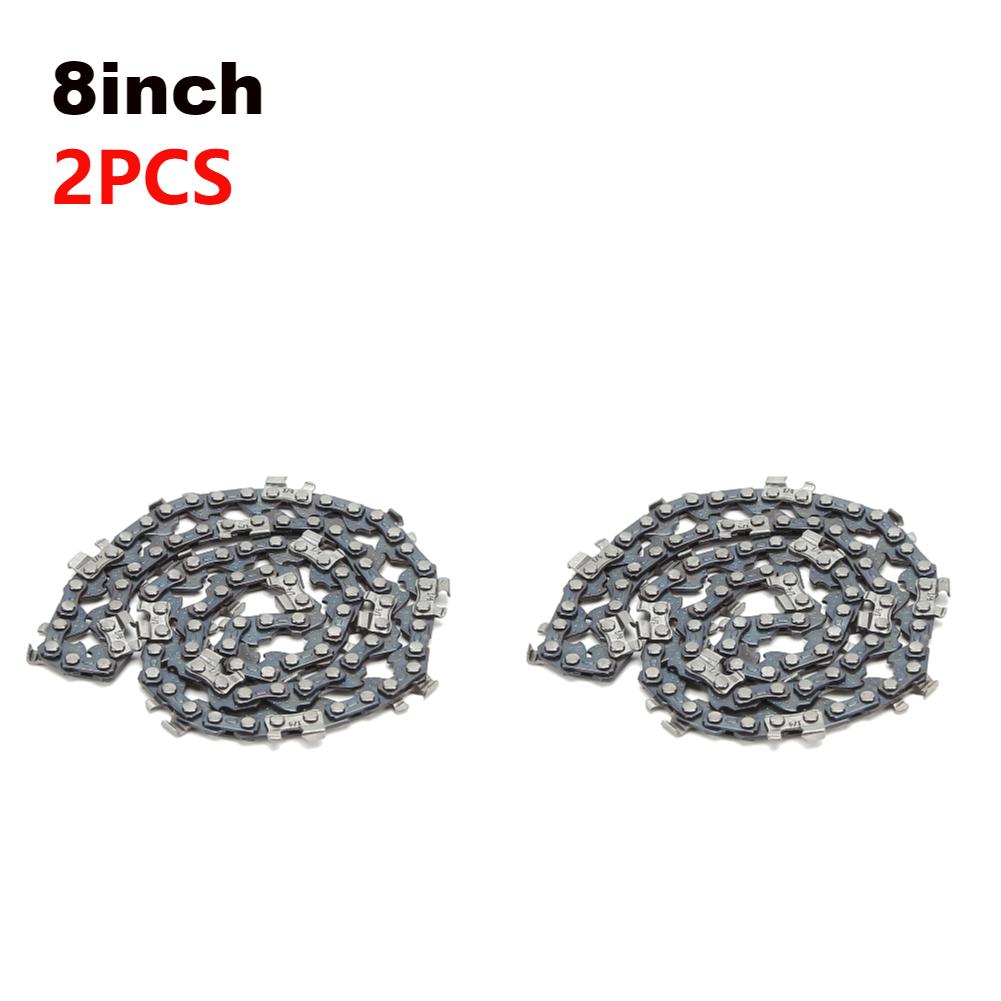 8/12 Inch Metal Saw Chain Spare Parts Electric Chainsaw Chain 3-1PCS Chainsaw Blades for Wood Branch Cutting Accessories