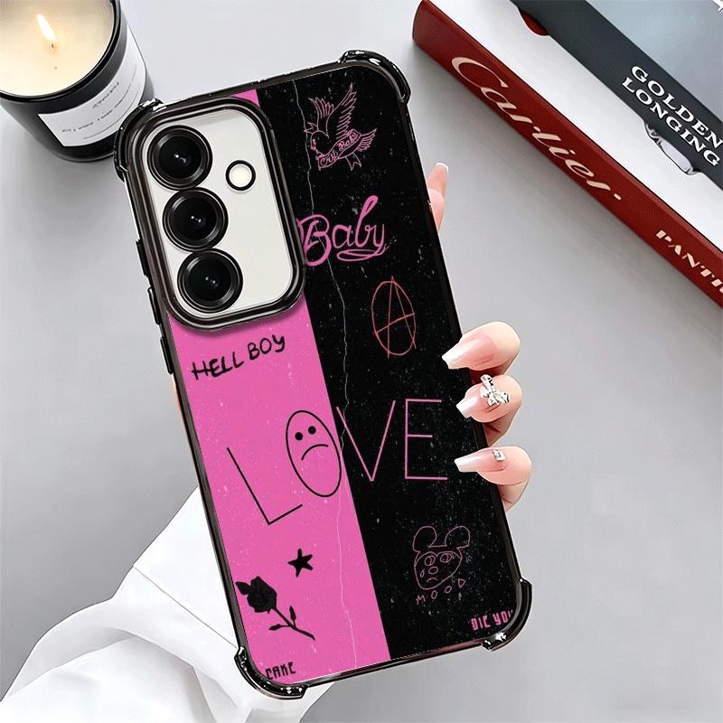 Чехол для телефона Lil Peep Hellboy Love с покрытием для Samsung A17 A07 A37 A57 A16 A56 A15 A55 A14 A54 A13 A53 A26 A36 A25 A35 A24 A34 A23