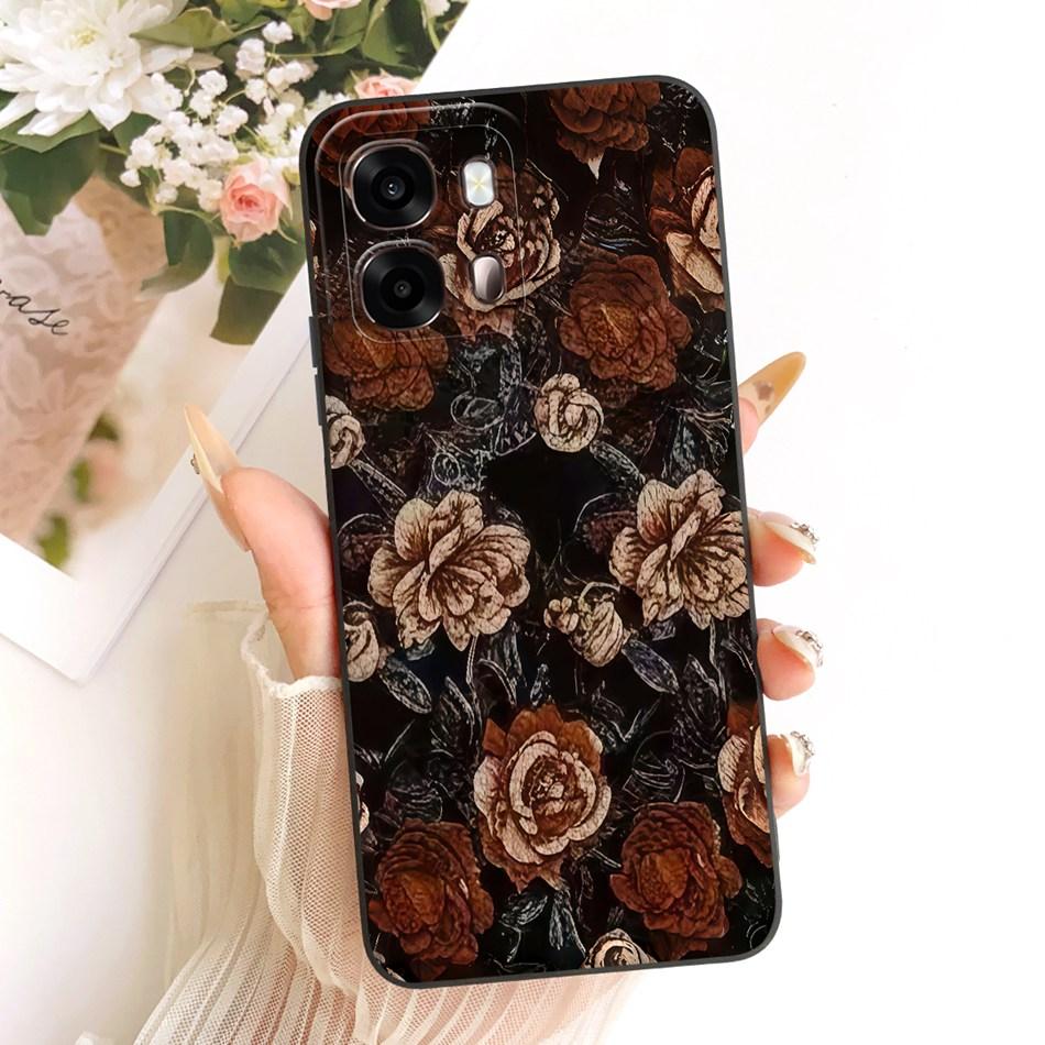 For Oppo A6s CPH2789 Cute Cat Flower Cartoon Phone Case For Oppo A6s 4G CPH2815 OppoA6s A 6S 5G Soft Silicone Covers Bumpers