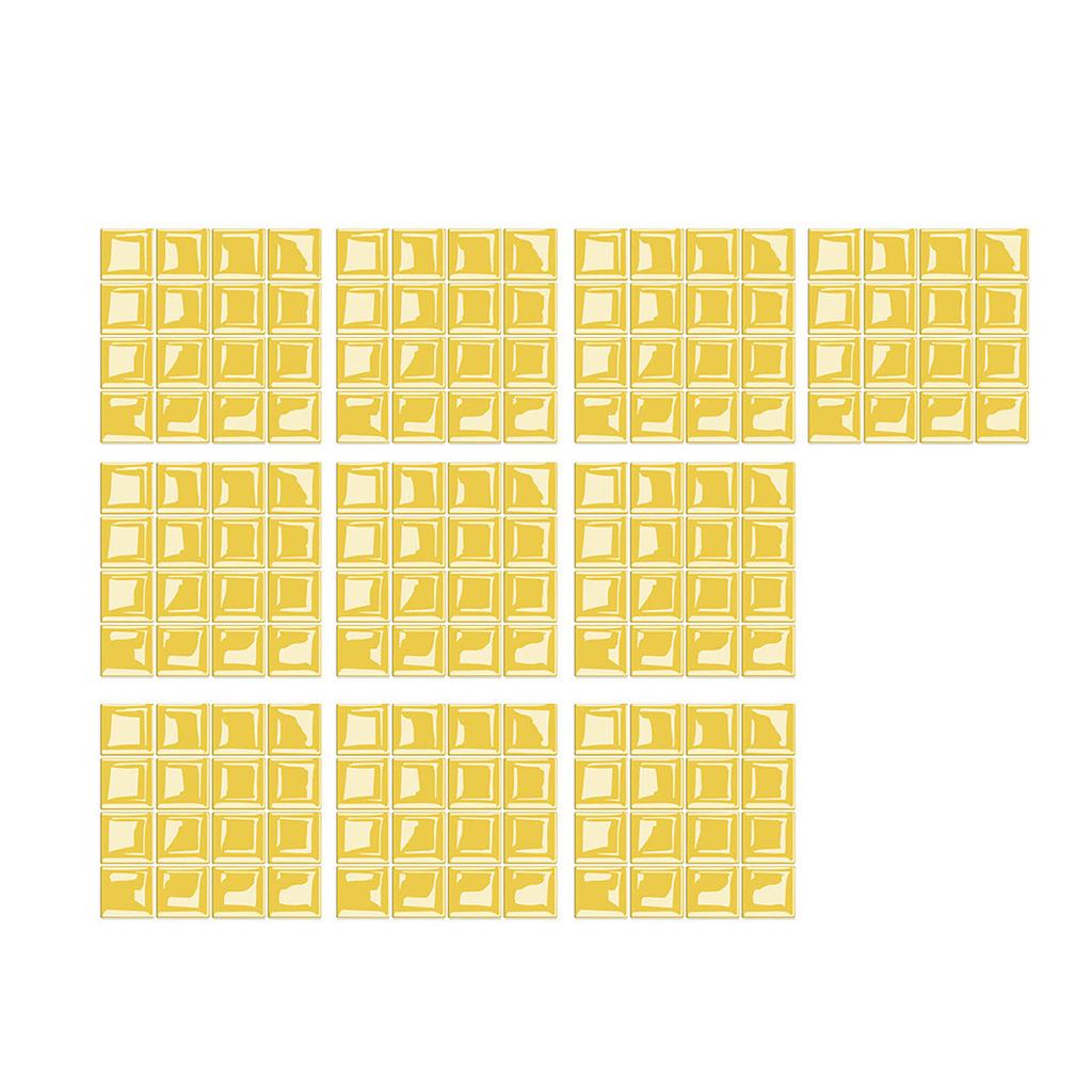 3D самоглазурованные стеклянные наклейки Стеклянная плитка DIY Наклейки на стену Наклейка на пол