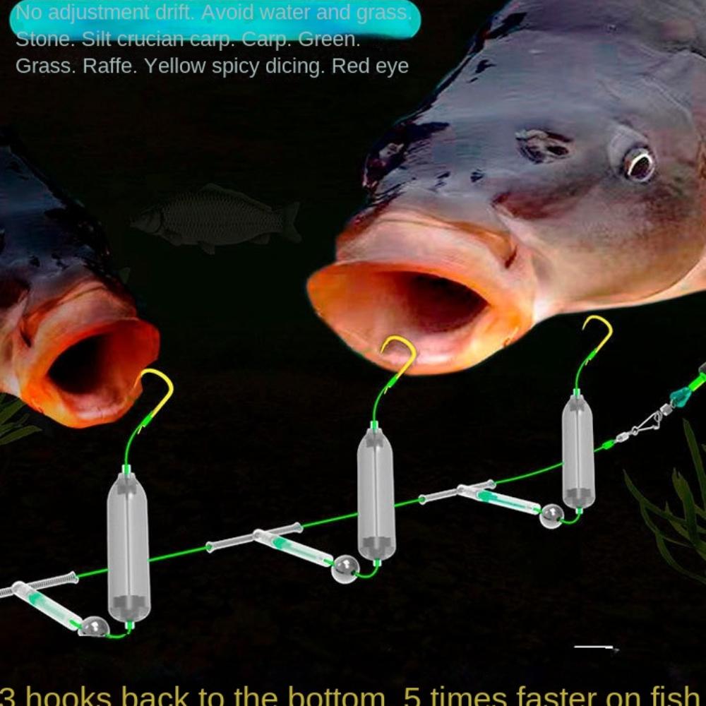 1 шт. безбородый карповый рыболовный крючок 3 крючка карповые оснастки рыболовная приманка горячая рыбалка волосяные оснастки крючок рыболовные снасти