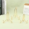Golden Iron Craft Holder Home Decor Accessories Plate Bracket Painting Rack Medal Display Stand