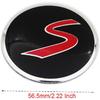S Letter Pattern Car Wheel Center Cap Stickers, Truck Hub Cover Emblem Decals, for Mini Cooper S Coupe Countryman Clubman, 56.5mm/2.22inch Pack of 4